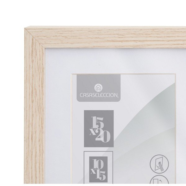 Ramka stojąca/ścienna w naturalnym kolorze 17,5x22,5 cm Sencillo – Casa Selección-image-2