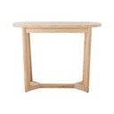 Konsola z litego drewna kauczukowego w naturalnym kolorze 35x100 cm Serrone – Bloomingville