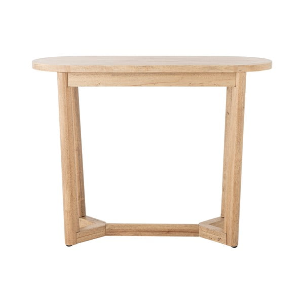 Konsola z litego drewna kauczukowego w naturalnym kolorze 35x100 cm Serrone – Bloomingville