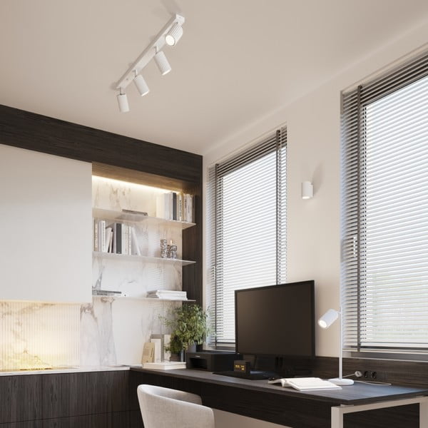 Biała lampa punktowa 6,5x81 cm Gleam – Sollux-image-1