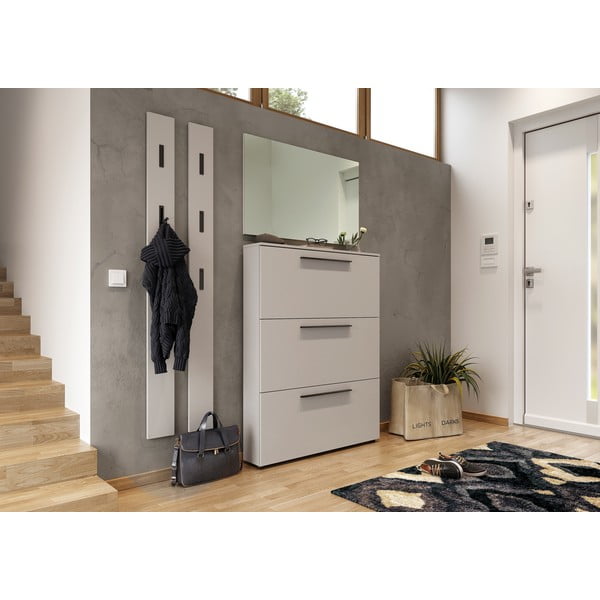 Szarobeżowa szafka na buty Utah – Germania-image-4