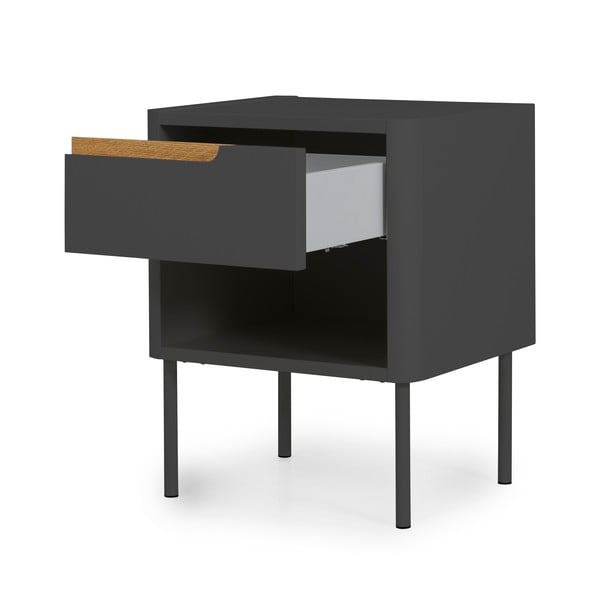 Antracytowa szafka nocna Tenzo Switch-image-4