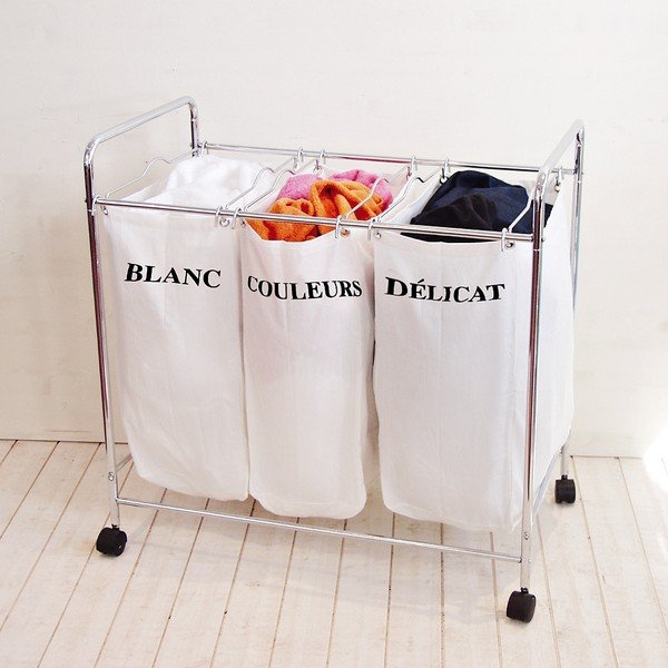 Potrójny kosz na pranie Compactor Organized Washing