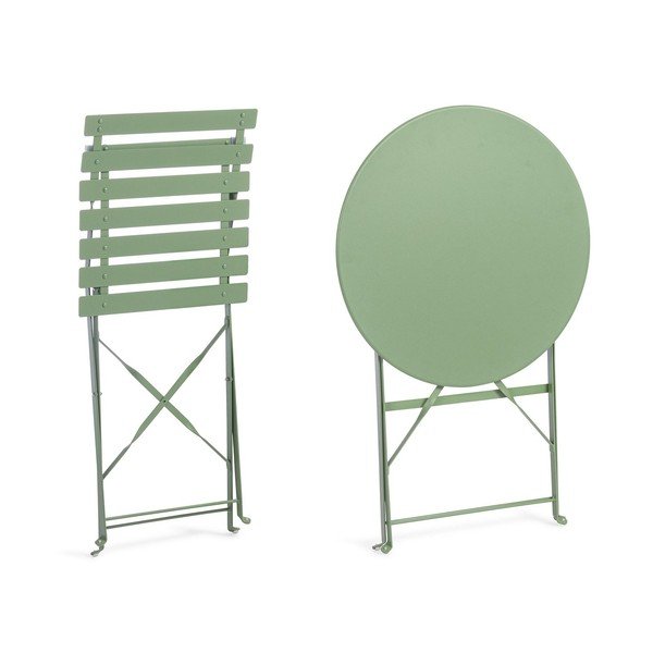 Szałwiowy stalowy zestaw mebli ogrodowych dla 2 osób Austin – Bizzotto-image-3