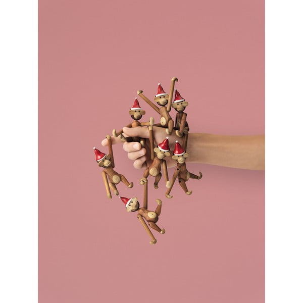 Figurka z litego drewna Kay Bojesen Denmark Monkey Teak-image-2