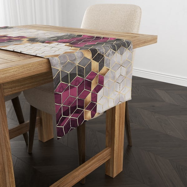 Bieżnik 140x45 cm Optic – Minimalist Cushion Covers-image-1