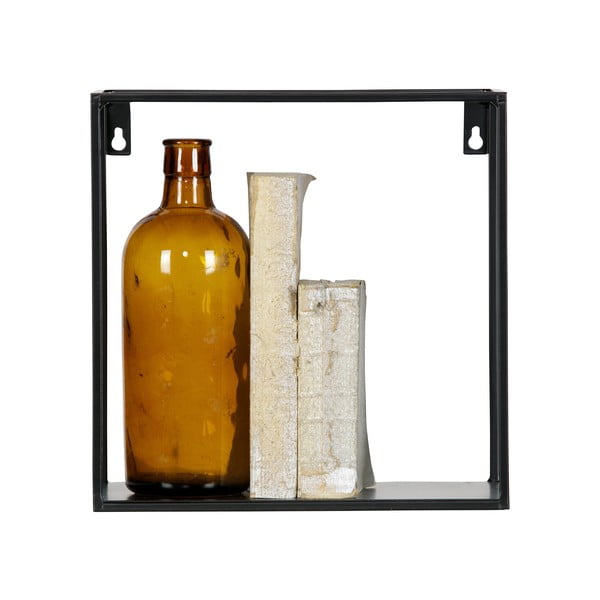 Zestaw 2 czarnych półek ściennych WOOOD Meert-image-1