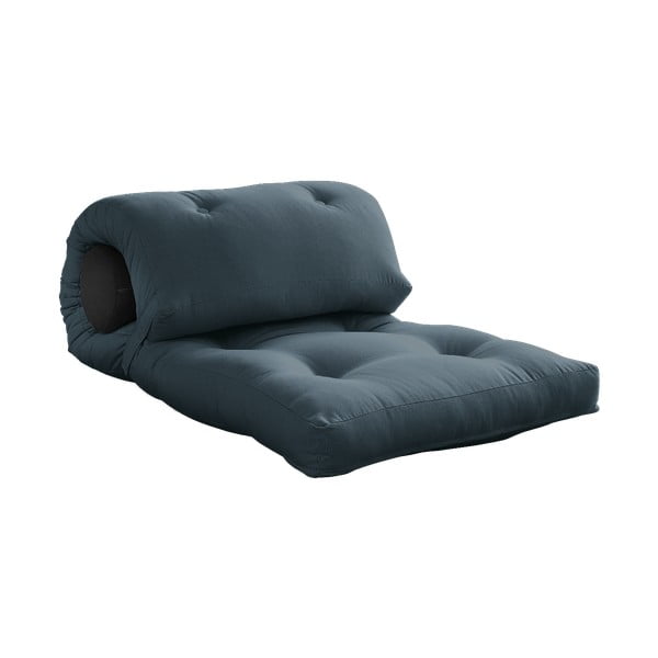 Niebieskoszary materac futon 70x200 cm Wrap Petroleum/Dark Grey – Karup Design-image-3