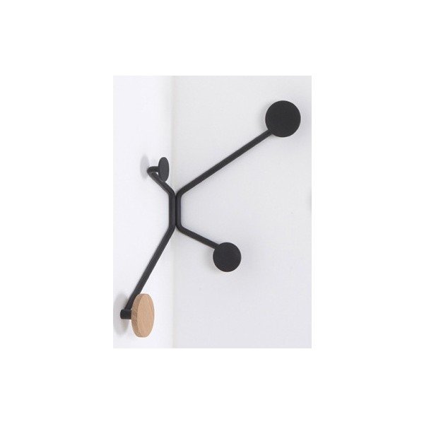 Czarny narożny wieszak ścienny Gazzda Hook-image-3