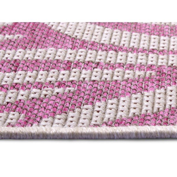 Różowo-beżowy chodnik zewnętrzny NORTHRUGS Cebra, 70x300 cm-image-3