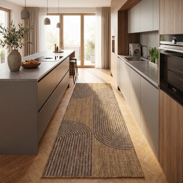 Czarny/brązowy chodnik odpowiedni na zewnątrz 80x250 cm Mira 1453 – Ayyildiz Carpets-image-1