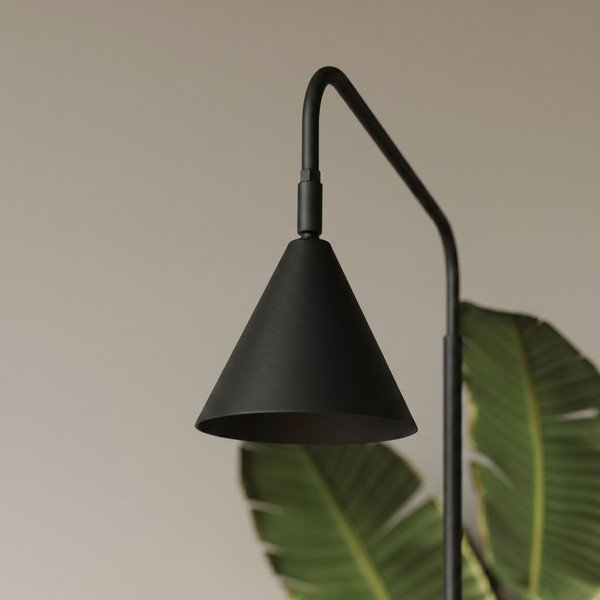 Czarna stalowa lampa stojąca z elastyczną konstrukcją (wysokość 165 cm) Zylo – Sollux-image-4