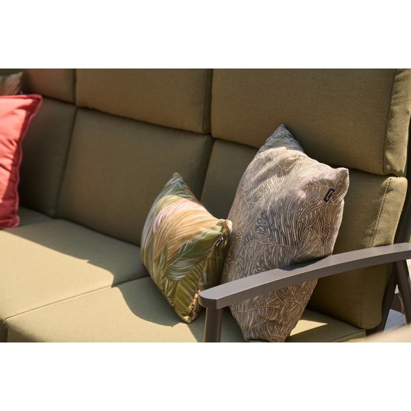 Zielony aluminiowy zestaw mebli ogrodowych dla 5 osób Flora – Hartman-image-3
