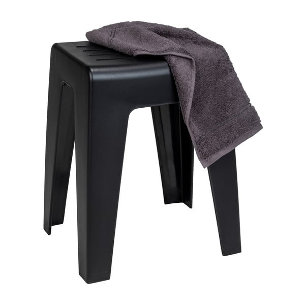 Czarna stołek pod prysznic Wenko Kumba-image-3