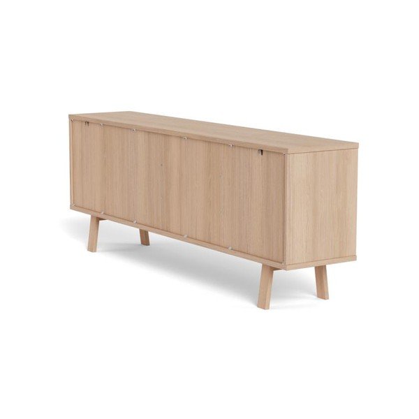 Fornirowana komoda w jasnym naturalnym kolorze 200x75x40 cm Lamberth – Actona-image-4
