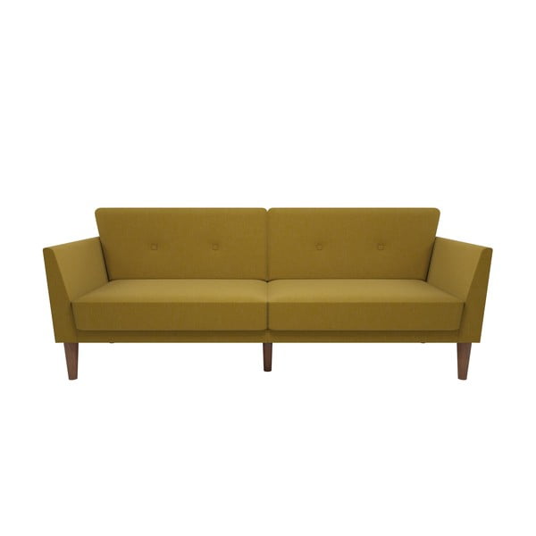 Żółta rozkładana sofa 205 cm Regal – Novogratz