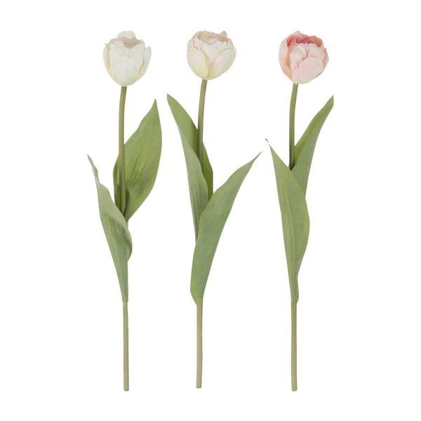 Zestaw 3 dekoracyjnych tulipanów J-Line Tulip