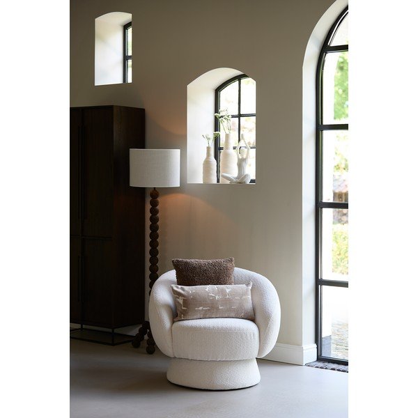 Kremowy fotel z materiału bouclé Avoria – Light & Living-image-2