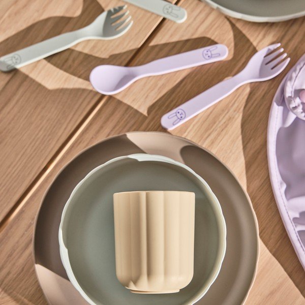 Plastikowy zestaw naczyń dla dzieci 3 szt. Pullo – OYOY Mini-image-1