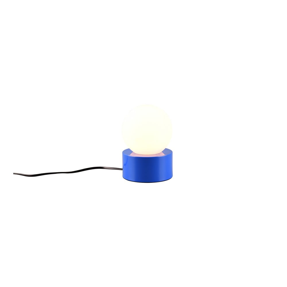 Niebieska lampa stołowa ze szklanym kloszem (wys. 17 cm) Countess – Reality (zdjęcie 3)