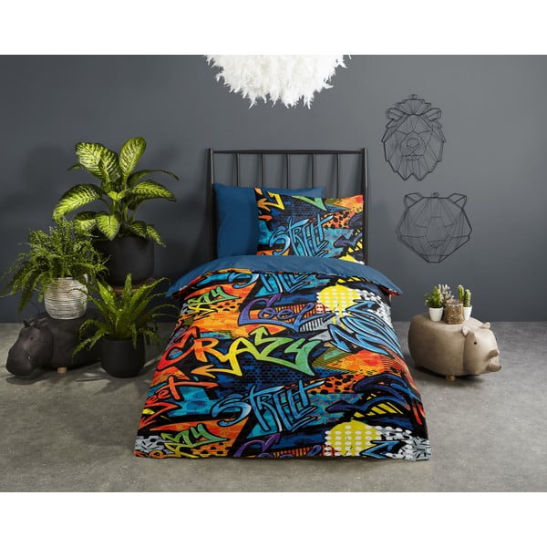 Pościel dziecięca jednoosobowa z mikrowłókna 140x220 cm Jeff – Good Morning-image-1