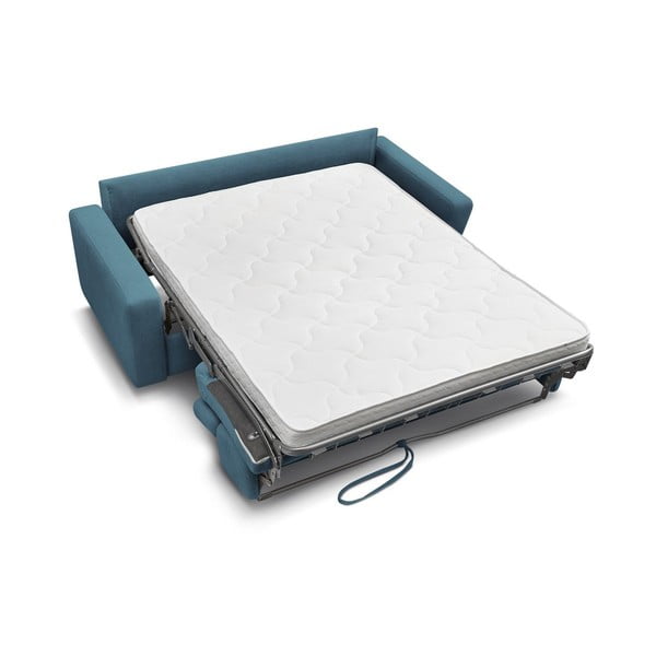 Niebieska rozkładana sofa 195 cm Monaco – Bobochic Paris-image-4