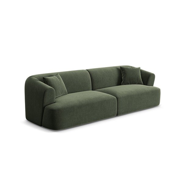 Zielona aksamitna sofa 255 cm Campi – Cosmopolitan Design-image-2