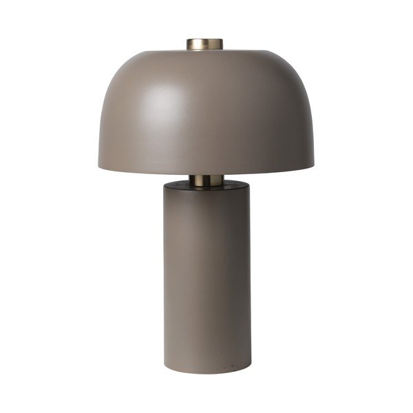 Szara lampa stołowa Cozy living Lulu, wys. 37 cm