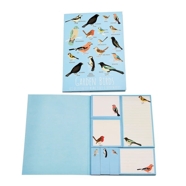 Zestaw karteczek samoprzylepnych Rex London Garden Birds