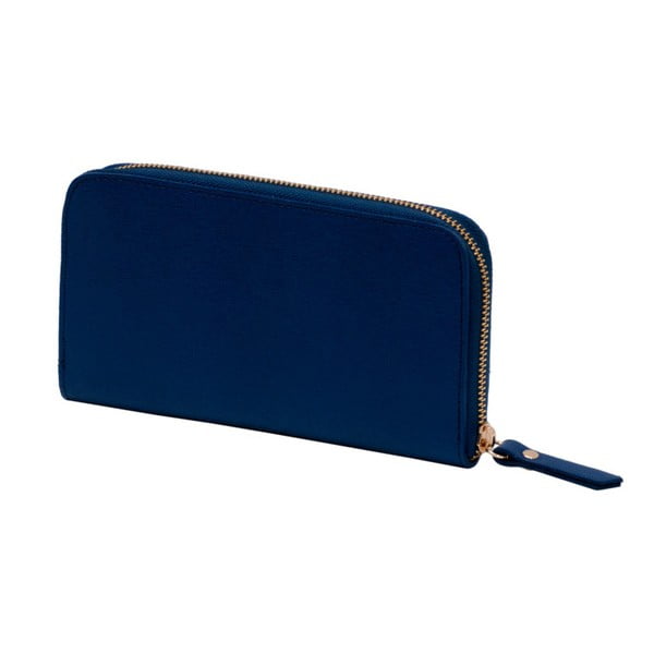 Niebieski portfel skórzany Andrea Cardone Ines