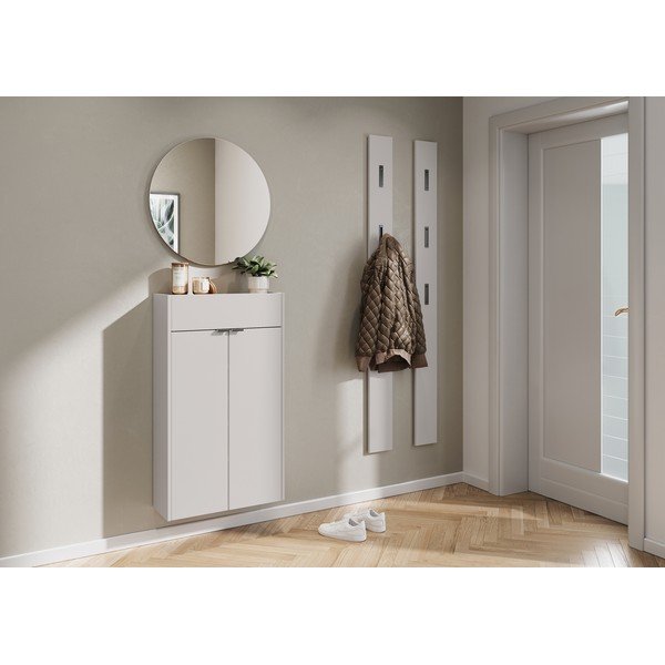 Kremowa szafka wisząca 56x97x22 cm Ameca – Germania-image-1