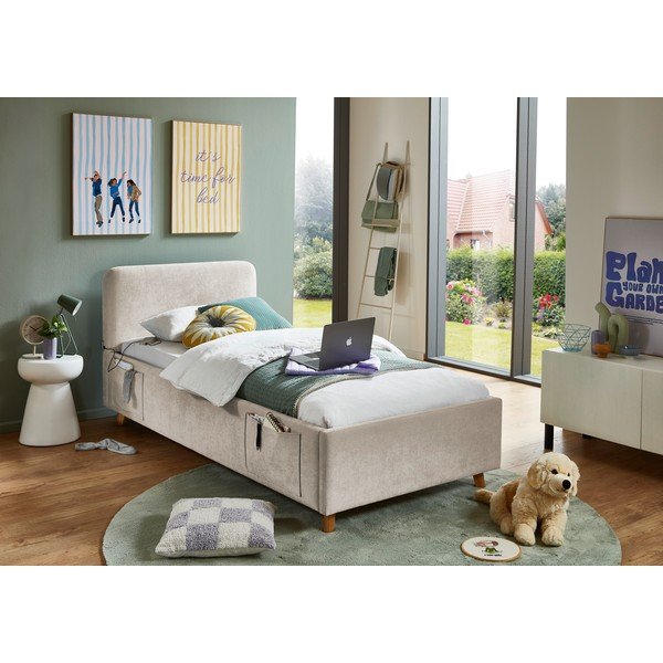 Beżowe łóżko dziecięce bez stelaża 90x200 cm Cosy – Meise Möbel-image-1