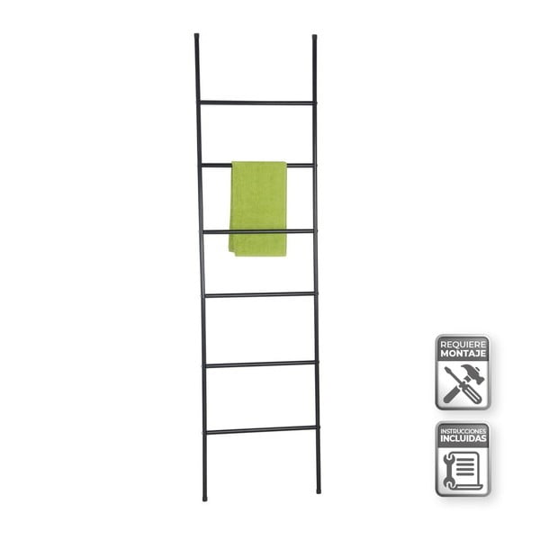 Czarna drabinka na ręczniki – Casa Selección-image-1