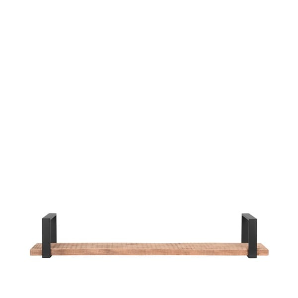 Czarna półka z litego drewna mango 120 cm Slam – LABEL51