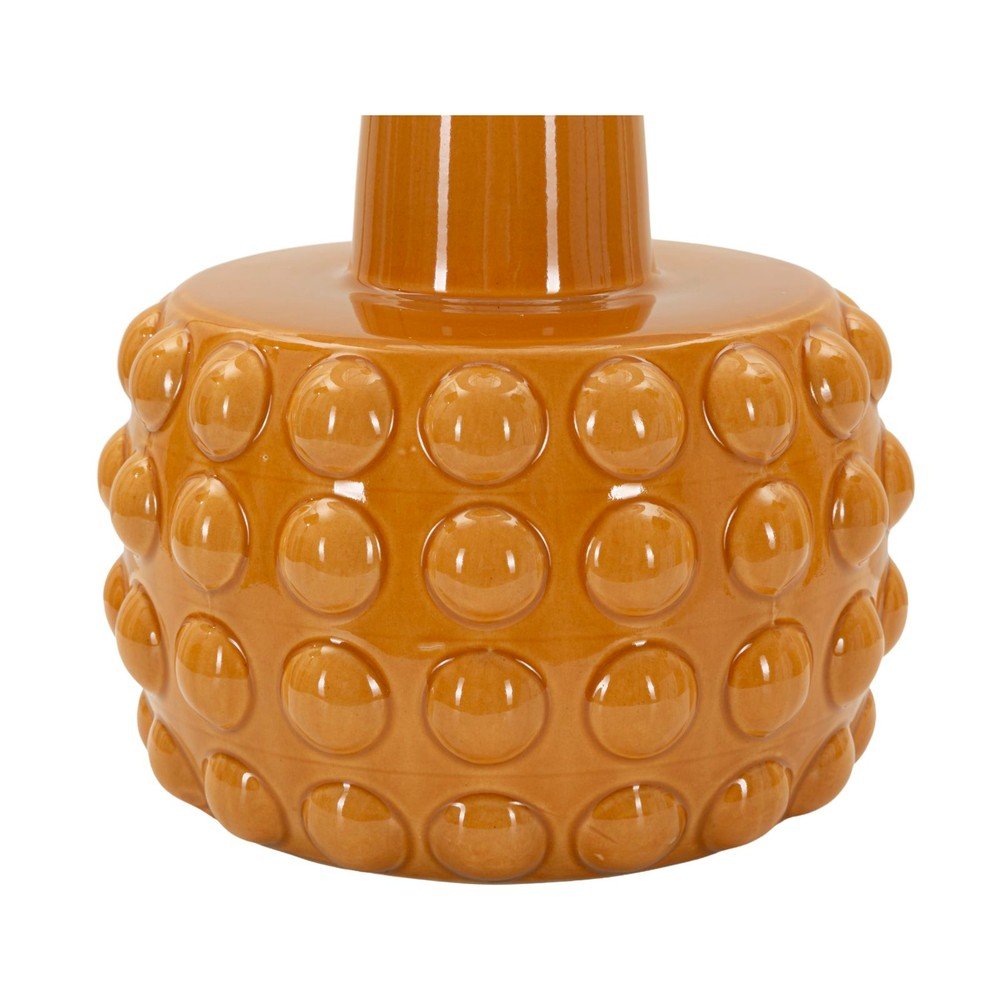 Musztardowa/biała lampa stołowa ceramiczna z tekstylnym kloszem (wysokość 51,5 cm) Gress – Mauro Ferretti (zdjęcie 3)
