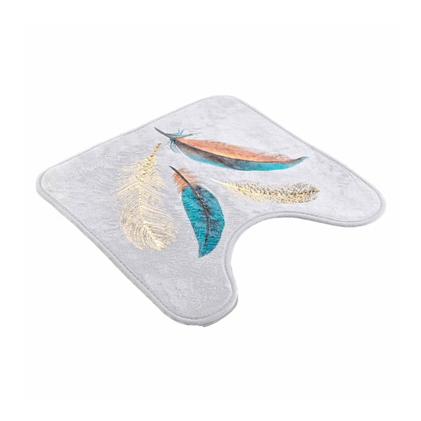 Biały dywanik łazienkowy do WC 45x45 cm Plumiss – douceur d'intérieur-image-4