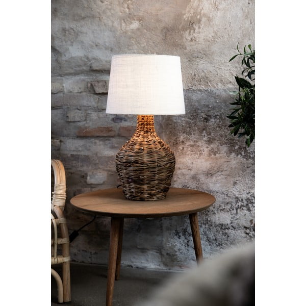 Beżowo-naturalna lampa stołowa z kloszem z juty (wysokość 58 cm) Paglia – Markslöjd-image-2