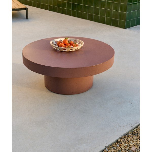 Okrągły stolik ogrodowy betonowy ø 90 cm Aiguablava – Kave Home-image-1