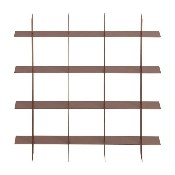 Szaroróżowa wielopoziomowa metalowa półka 60 cm Brik – WOOOD-image-2