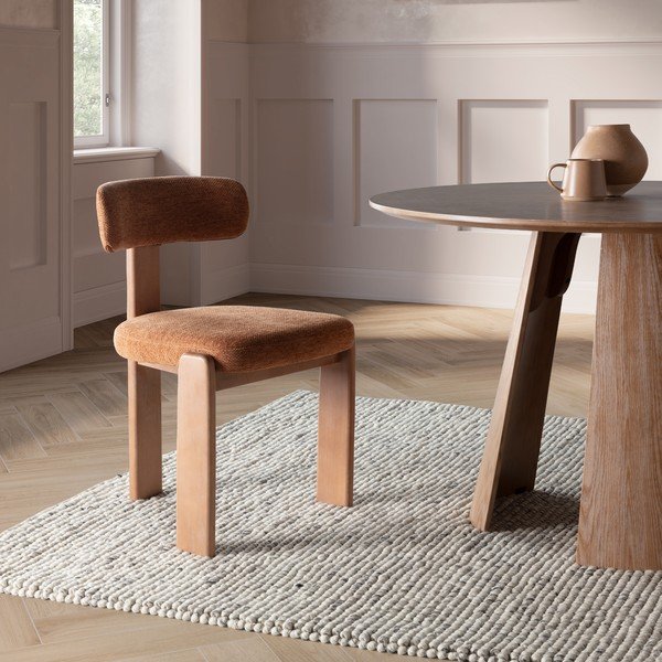 Okrągły stół w dekorze dębu ø 120 cm Zuri – MOME-image-2