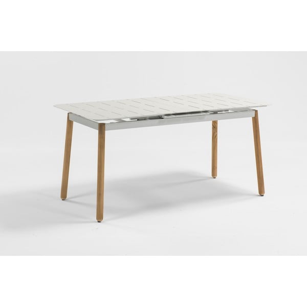 Zestaw metalowych mebli ogrodowych w białym i brązowym kolorze Ezeis Alicante-image-3