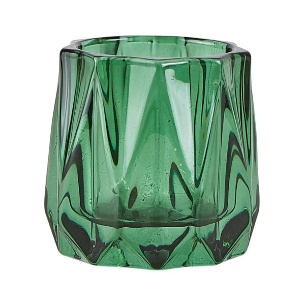 Zielony świecznik szklany na tealight KJ Collection Diam, ⌀ 6,5 cm