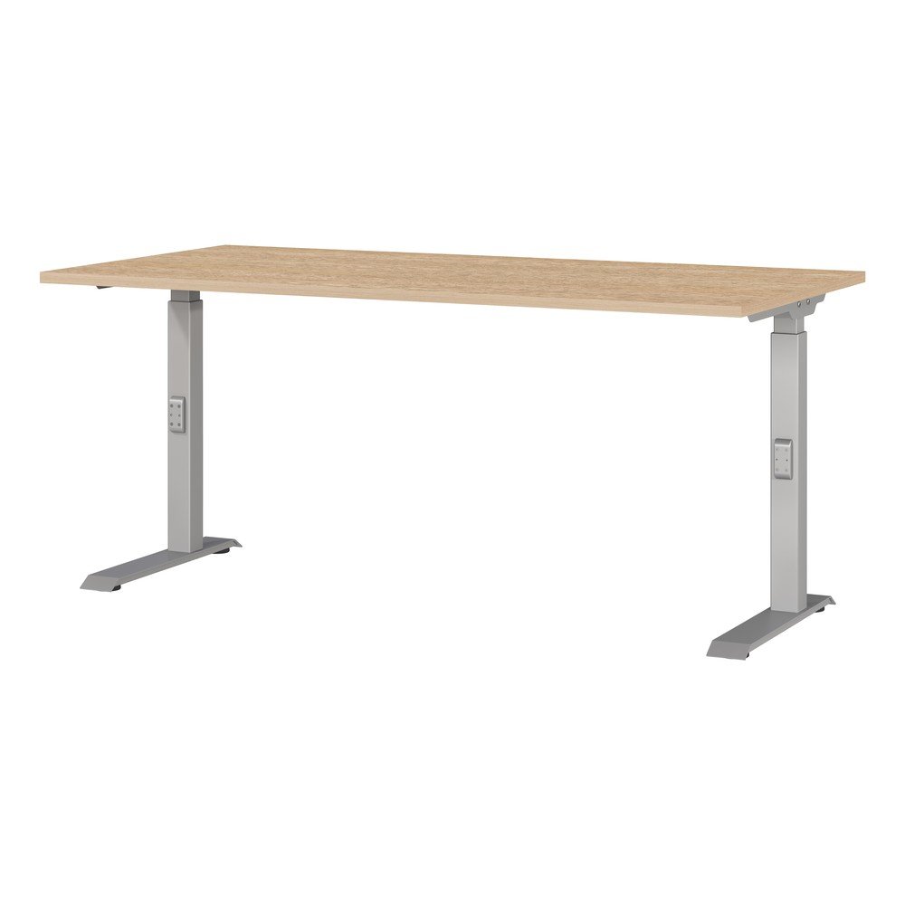 Biurko z regulowaną wysokością z blatem w dekorze dębu 80x160 cm Downey – Germania