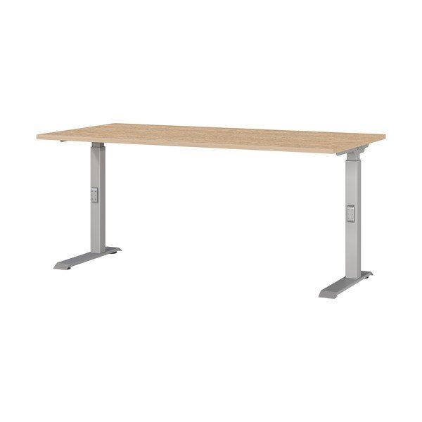 Biurko z regulowaną wysokością z blatem w dekorze dębu 80x160 cm Downey – Germania