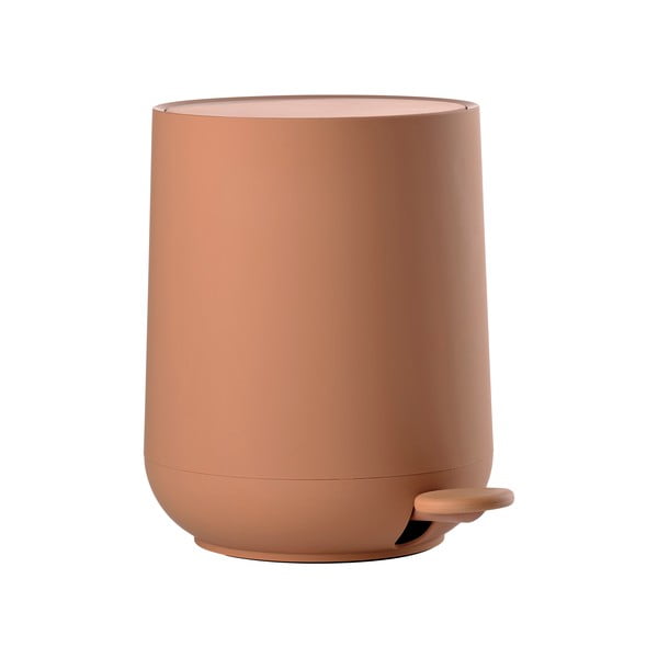 Pomarańczowy plastikowy kosz na śmieci z pedałem 3 l Nova One – Zone