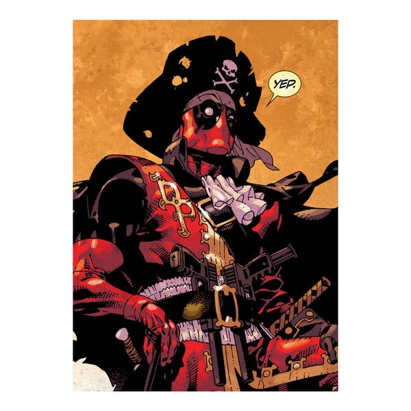 Plakat z blachy Deadpool - Captain Deadpool