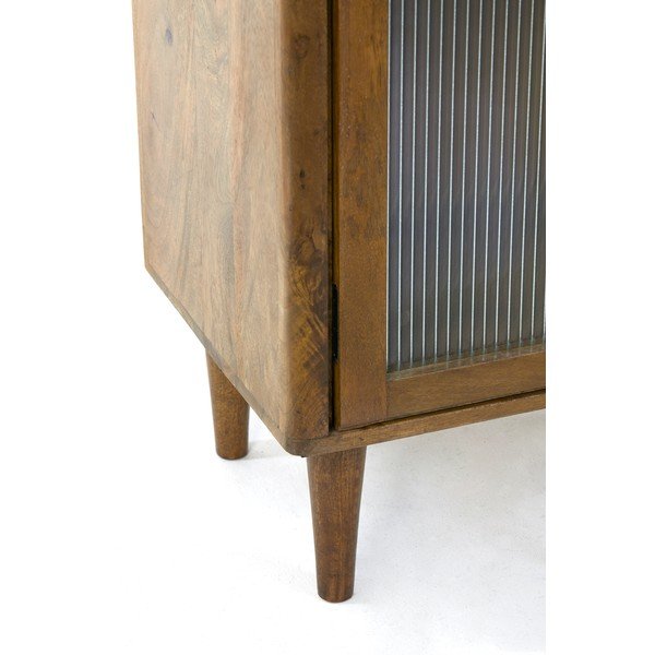 Brązowa witryna z drewna mango 58x180 cm Mocu – Light & Living-image-4