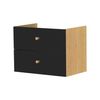 Czarny element regału modułowego43x33 cm Z Cube – Tenzo