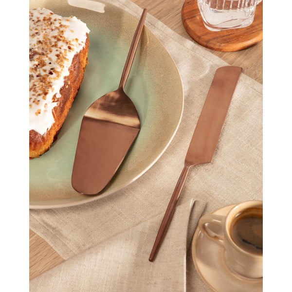 Zestaw noża i łopatki do ciast ze stali nierdzewnej 2 szt. Kelda – Kave Home-image-4