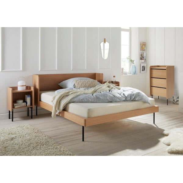 Szafka nocna w dekorze dębu z półką Wrap – Bonami Selection-image-1